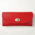 画像1: TIDEWAY / タイドウェイ メタルロック long wallet red (1)