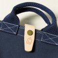 画像4: le onde / ル オンド 4号帆布 2way 横長トート navy　 (4)