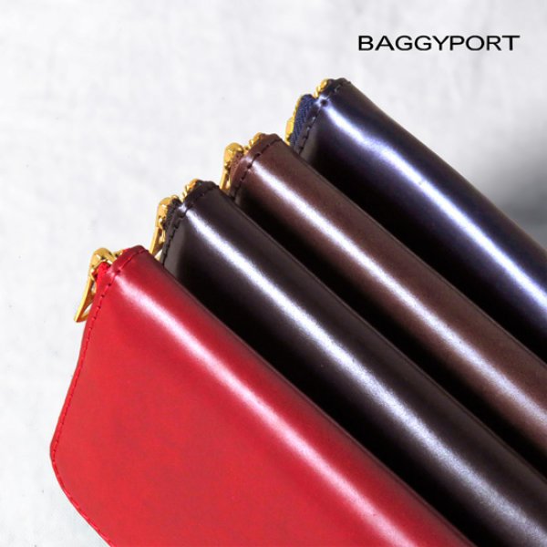 画像1: BAGGYPORT / バギーポート OIL CORDOVAN ロングウォレット (1)