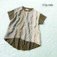 画像1: Clip.tab / クリップタブ チャンピオン天竺 先染めパネルTシャツ (1)