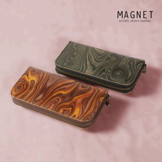 h2>MAGNET / マグネット スキモレザー パッチワークラウンドファスナー