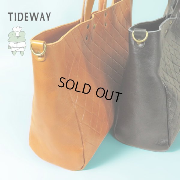 画像1: TIDEWAY / タイドウェイ OIL EMBOS TOTE (1)