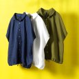 画像9: NATURALLAUNDRY / ナテュラルランドリー リネンクロス フレンチドローシャツ (9)