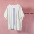 画像1: NATURALLAUNDRY / ナテュラルランドリー コーマ天竺 センターパネルTシャツ (1)