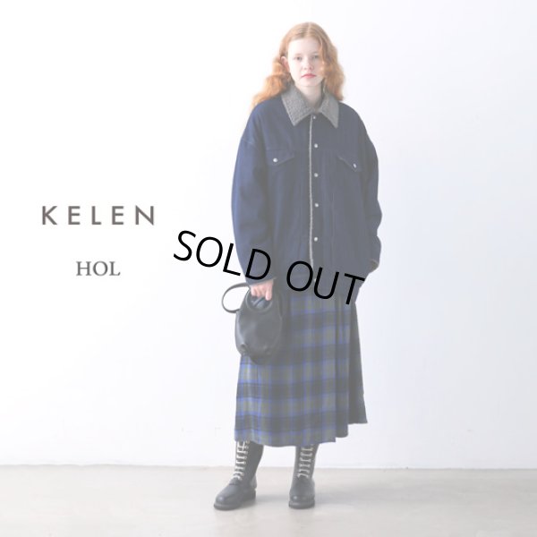 画像1: KELEN / ケレン リバーシブルデニムジャケット HOL (1)