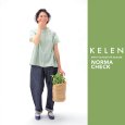 画像1: KELEN / ケレン 2WAYシルエットブラウス NORMA CHECK (1)