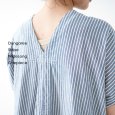 画像6: NATURAL LAUNDRY / ナテュラルランドリー ダンガリーストライプ ワイドロングワンピース (6)