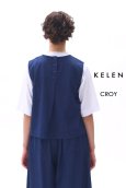 画像5: KELEN / ケレン ノースリーブデザイントップス CROY (5)