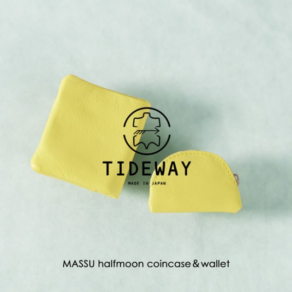 画像1: TIDEWAY / タイドウェイ MASSU halfmoon coincase＆wallet (1)