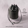 画像15: TIDEWAY / タイドウェイ LIGHT LEATHER DROW STRING BAG M (15)