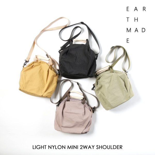 画像1: EARTH MADE / アースメイド LIGHT NYLON MINI 2WAY SHOULDER (1)