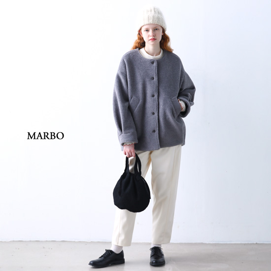 KELEN / ケレン ノーカラーコクーンジャケット MARBO