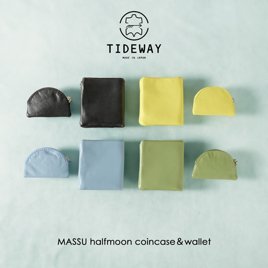 TIDEWAY MASSU halfmoon coincase＆wallet